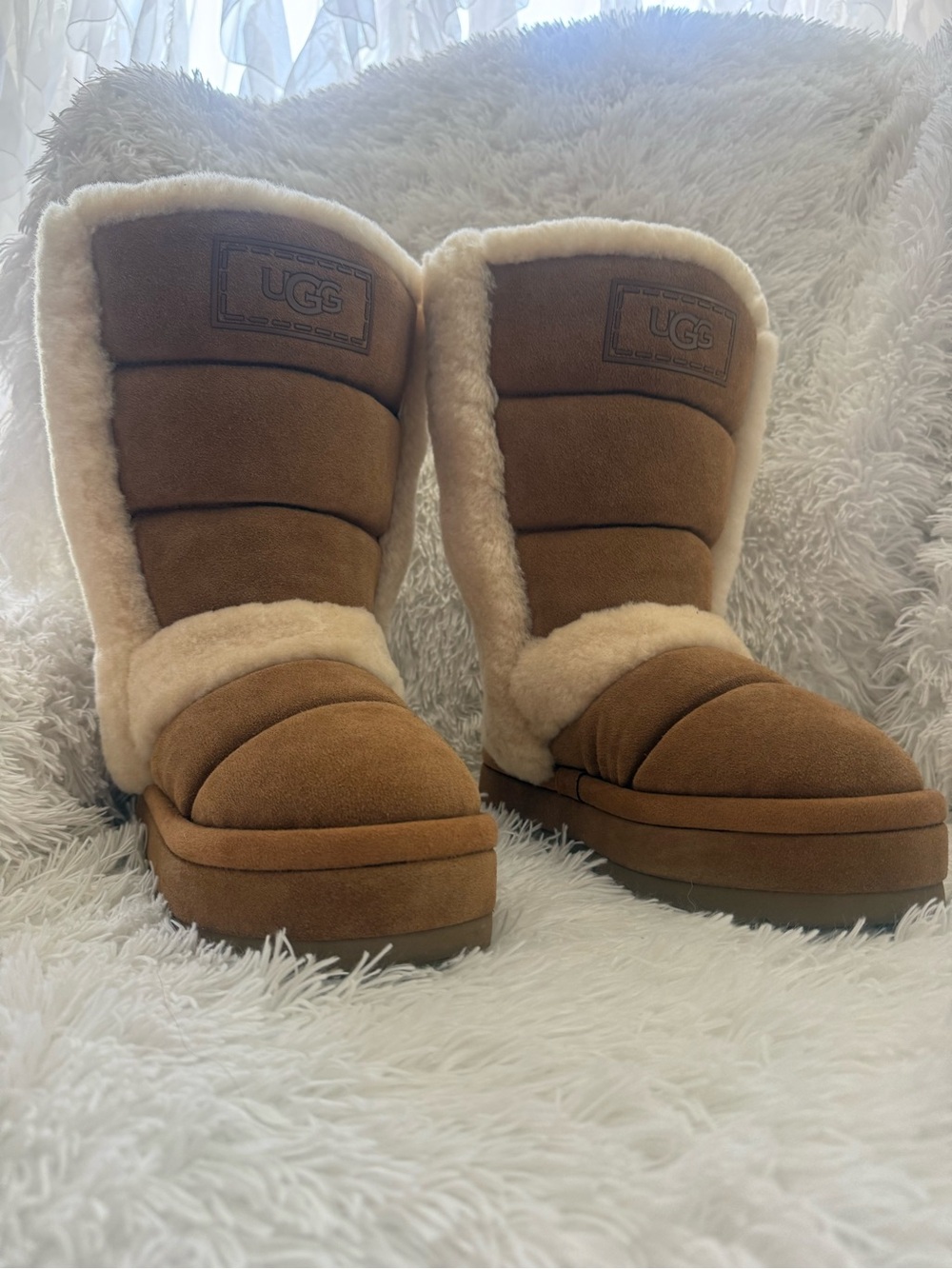 UGG Shearling-Lined Chillapeak Winter Boots - Chestnut Brown